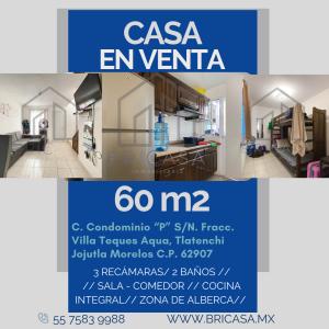 Casa En Condominio en venta en Pueblo Tlatenchi 3 recámaras, 60 mt2, 3 recamaras