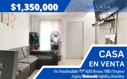 Casa En Condominio en venta en Pueblo Tlatenchi 3 recámaras, 60 mt2, 3 recamaras