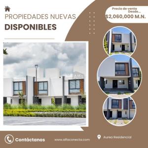 Casas nuevas en venta en Toluca, Residencial Aurea Seccion Creta, 90 mt2, 3 recamaras