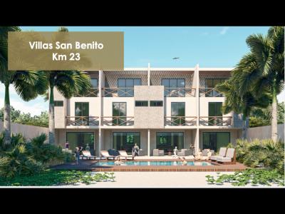 Ultimas Villa en Preventa la PLAYA san Benito, 150 mt2, 2 recamaras