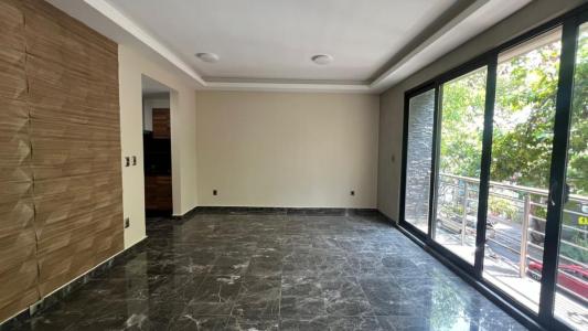 DEPARTAMENTO EN VENTA EN LA COLONIA DEL VALLE, CON BALCÓN Y ROOF GARDEN COMÚN, 95 mt2, 2 recamaras