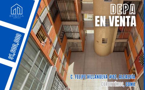 Departamento en venta en Peralvillo , 60 mt2, 2 recamaras