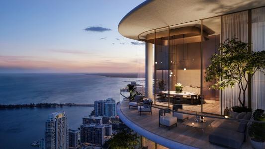 Venta Departamento de lujo en Miami en The Residences, 167 mt2, 2 recamaras