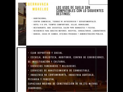 Terreno en Cuernavaca Morelos Centro, 1000 mt2, 10 recamaras