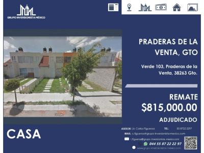 Casa de Oportunidad en Praderas de la Venta Guanajuato, 90 mt2, 2 recamaras